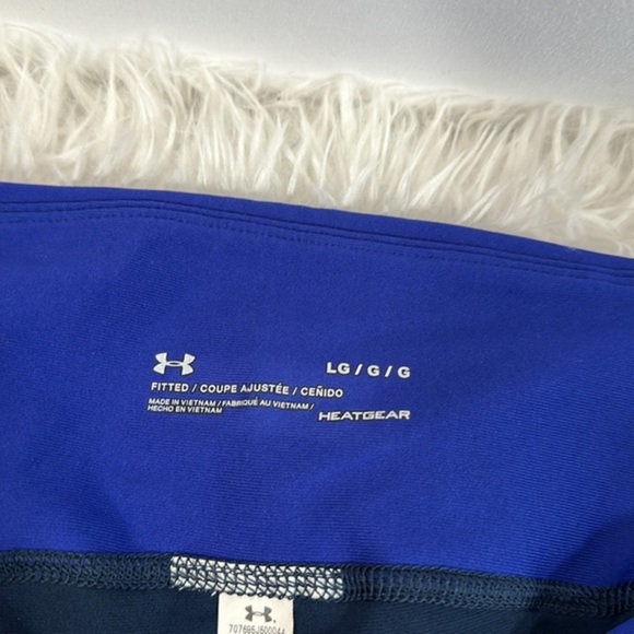 Under Armour Heatgear Blue Cropped Athletic Leggings - Picture 9 of 9